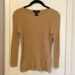 EXPRESS SWEATER TOP CAMEL SIZE S